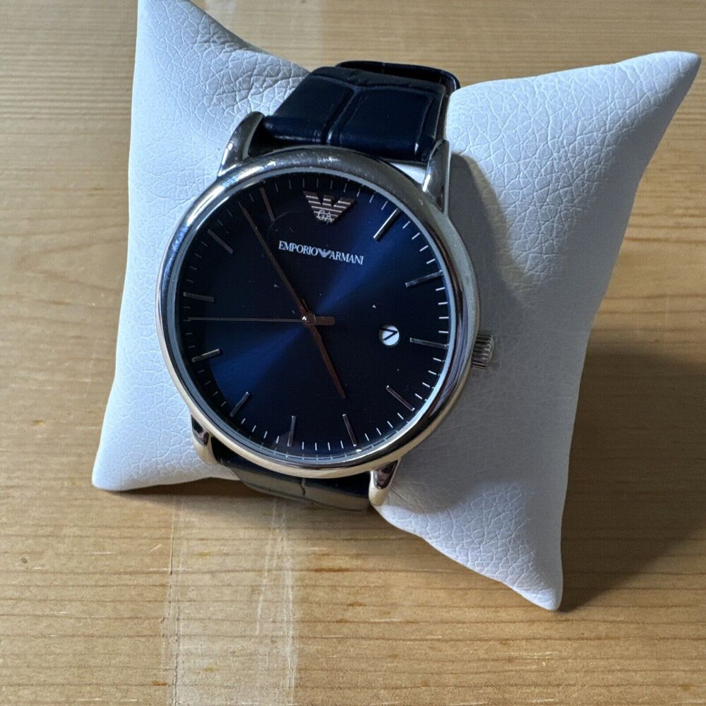 EMPORIO ARMANI Blue Sunray Dial Quartz Men's Watch AR2501